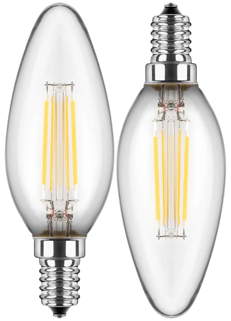 Blulaxa LED-Leuchtmittel Kerzenlampe Filamentlampe 49801 2er Pack E14