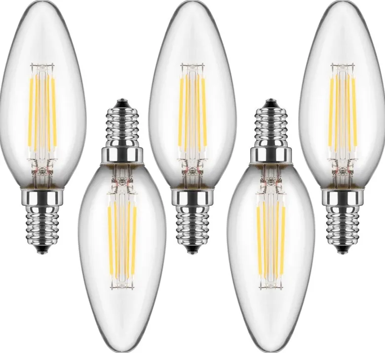 Blulaxa LED-Leuchtmittel Kerzenlampe Filamentlampe 49247 5er Pack E14