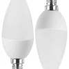 Blulaxa LED-Leuchtmittel Kerzenlampe 49795 2er Pack E14