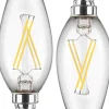 Blulaxa LED-Leuchtmittel Kerzenlampe Filamentlampe 49060 2er Pack E14
