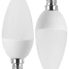 Blulaxa LED-Leuchtmittel Kerzenlampe 48949 2er Pack E14
