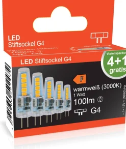 Blulaxa LED-Leuchtmittel Stiftsockellampe 5er Pack G4
