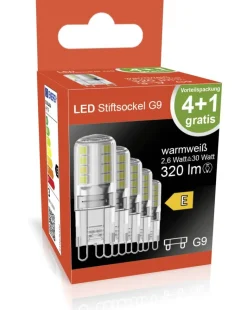 Blulaxa LED-Leuchtmittel Stiftsockellampe 5er Pack G9