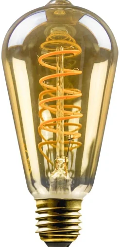 Blulaxa LED-Leuchtmittel Tropfenlampe Filamentlampe Spiral Vintage 44982 E27