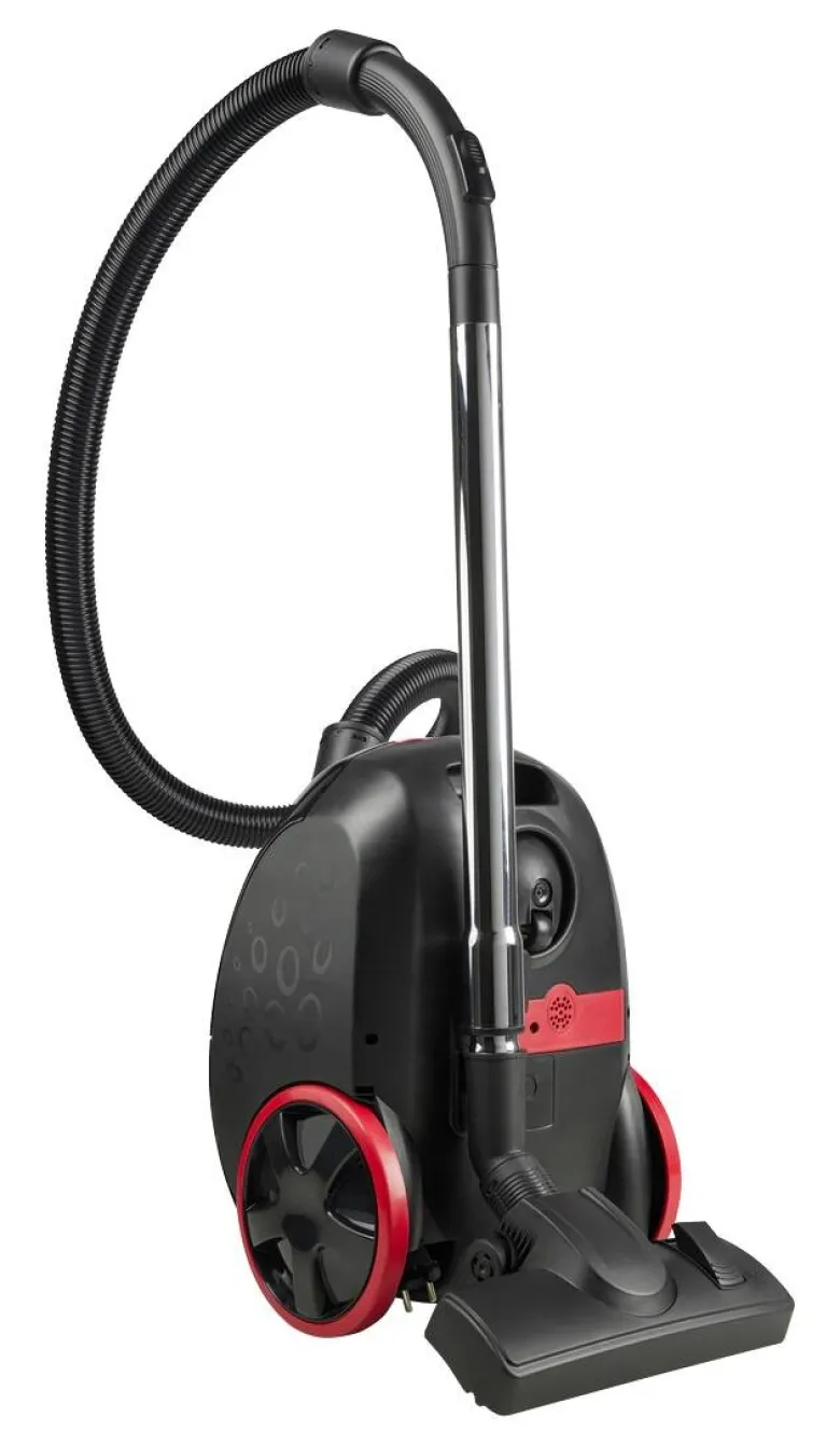 Bodenstaubsauger 743013 schwarz rot Kunststoff B/H: ca. 39x30 cm