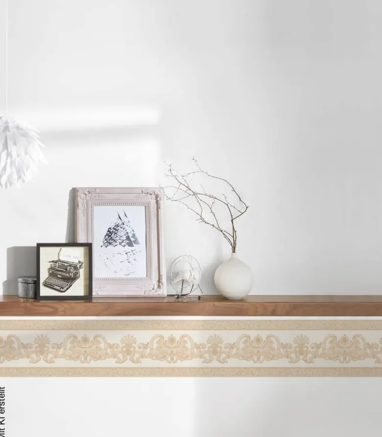 Borte Barock beige B/L: ca. 17x500 cm