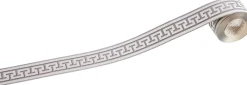 Borte Ornament silberweiß B/L: ca. 4,5x500 cm