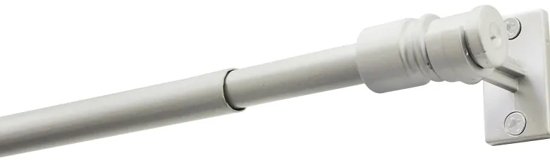 Boviva Bistrostange Madrid silber Metall D: ca. 1 cm ausziehbar von ca. 75 bis 125 cm 1.0 Läufe