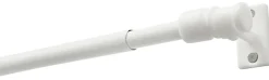 Boviva Bistrostange Madrid weiß Metall D: ca. 1 cm ausziehbar von ca. 50 bis 75 cm 1.0 Läufe