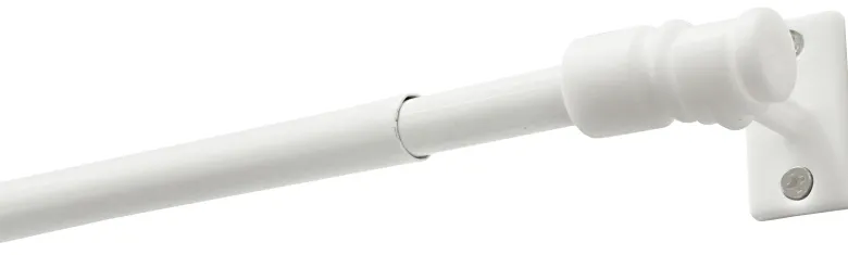 Boviva Bistrostange Madrid weiß Metall D: ca. 1 cm ausziehbar von ca. 50 bis 75 cm 1.0 Läufe