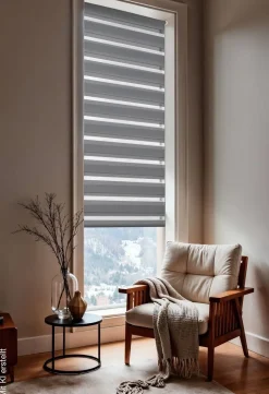 Boviva Doppelrollo anthrazit B/L: ca. 62x200 cm