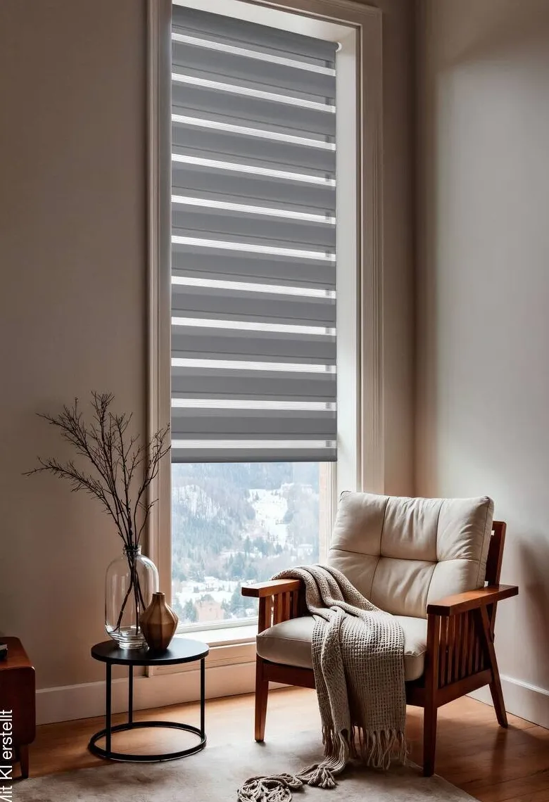 Boviva Doppelrollo anthrazit B/L: ca. 62x200 cm