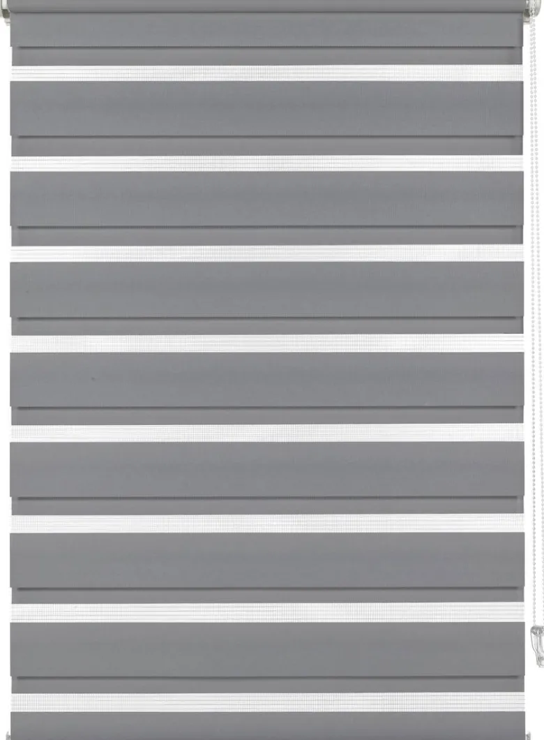 Boviva Doppelrollo anthrazit B/L: ca. 62x200 cm