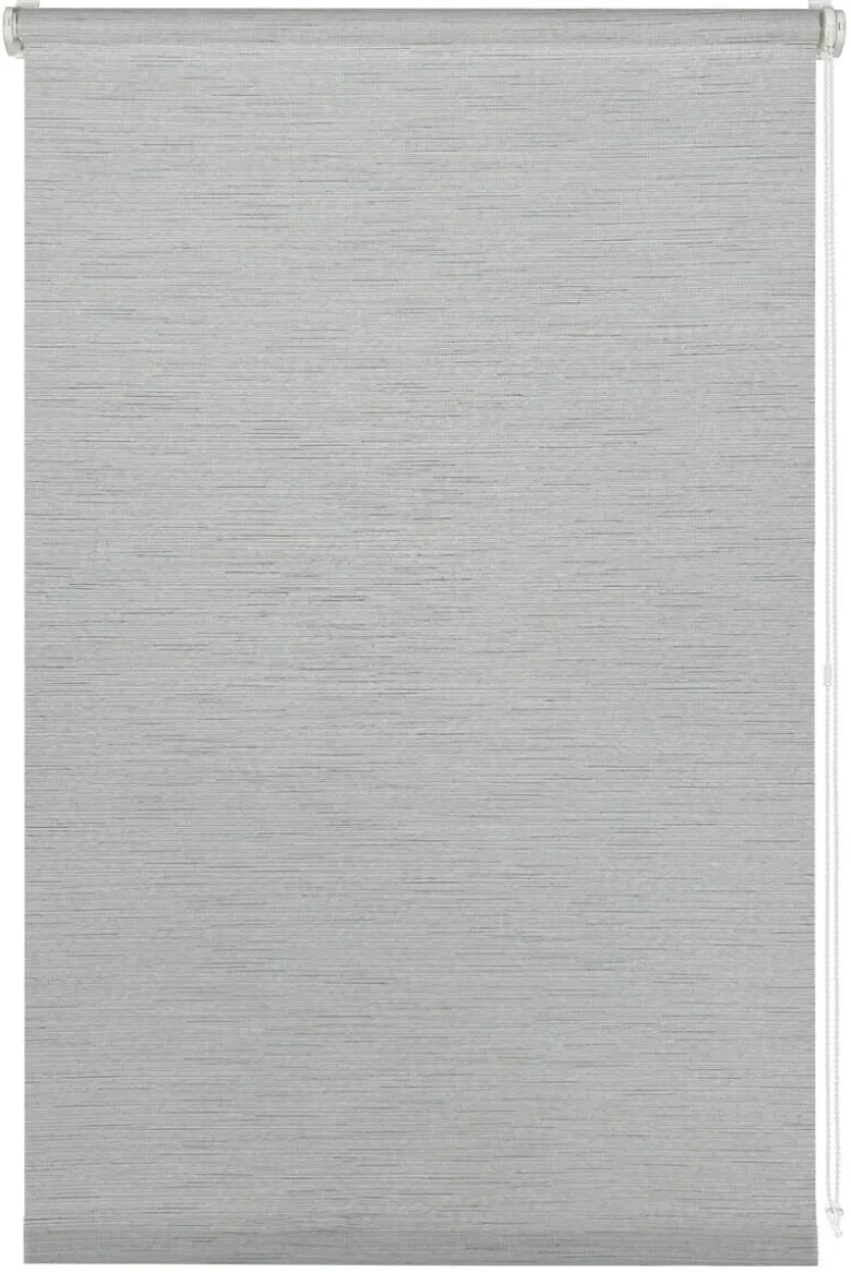 Boviva Klebe-/Klemmrollo Lino Silbergrau B/L: ca. 60x150 cm