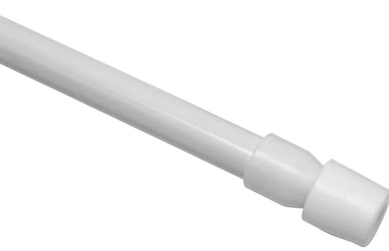 Boviva Klemmstange weiß Metall D: ca. 0,8 cm ausziehbar von ca. 70 bis 85 cm 1.0 Läufe