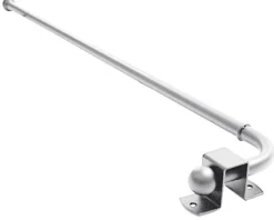 Boviva Schwenkstange silber Metall ausziehbar von ca. 40 bis 70 cm 1.0 Läufe