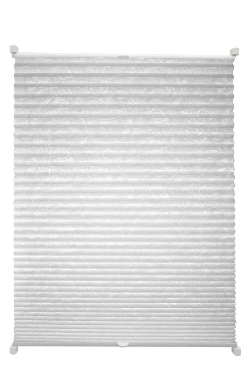 Boviva Spannplissee Paisley weiß B/L: ca. 40x130 cm