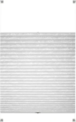 Boviva Spannplissee Paisley weiß B/L: ca. 40x130 cm