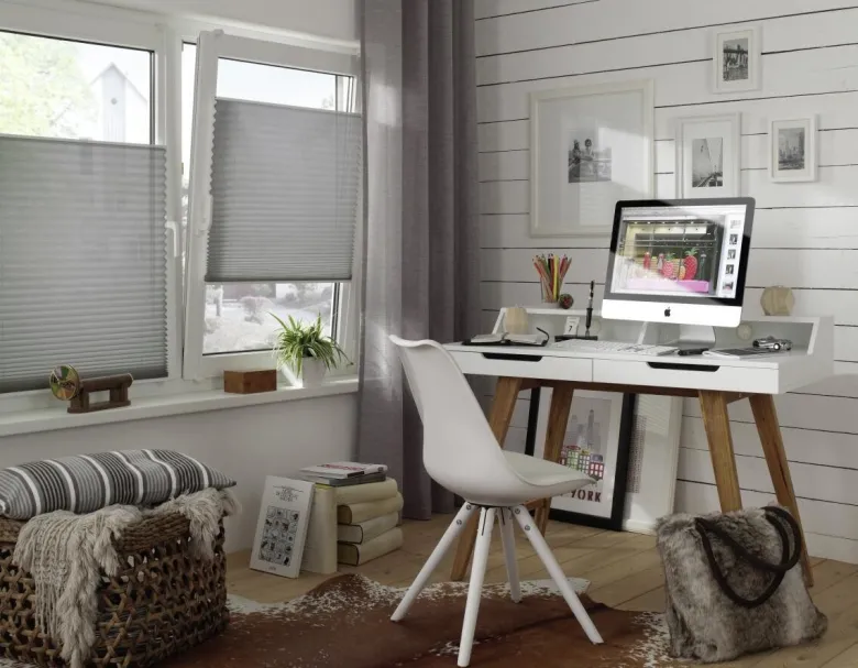 Boviva Spannplissee silber B/L: ca. 40x130 cm