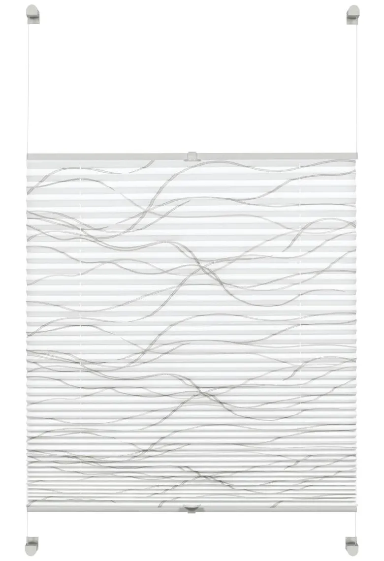 Boviva Spannplissee Welle weiß B/L: ca. 80x130 cm