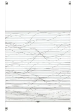 Boviva Spannplissee Welle weiß B/L: ca. 90x130 cm