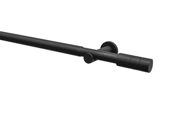 Boviva Stilgarnituren Zylinder mattschwarz Metall ausziehbar von ca. 100 bis 190 cm 1.0 Läufe