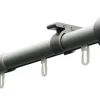 Boviva Stilgarnituren Zylinder silber Metall D: ca. 2,2 cm ausziehbar von ca. 100 bis 190 cm 1.0 Läufe