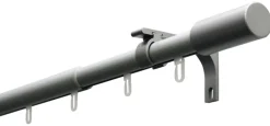 Boviva Stilgarnituren Zylinder silber Metall D: ca. 2,2 cm ausziehbar von ca. 100 bis 190 cm 1.0 Läufe