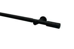 Boviva Stilgarnituren Zylinder mattschwarz Metall ausziehbar von ca. 190 bis 360 cm 1.0 Läufe
