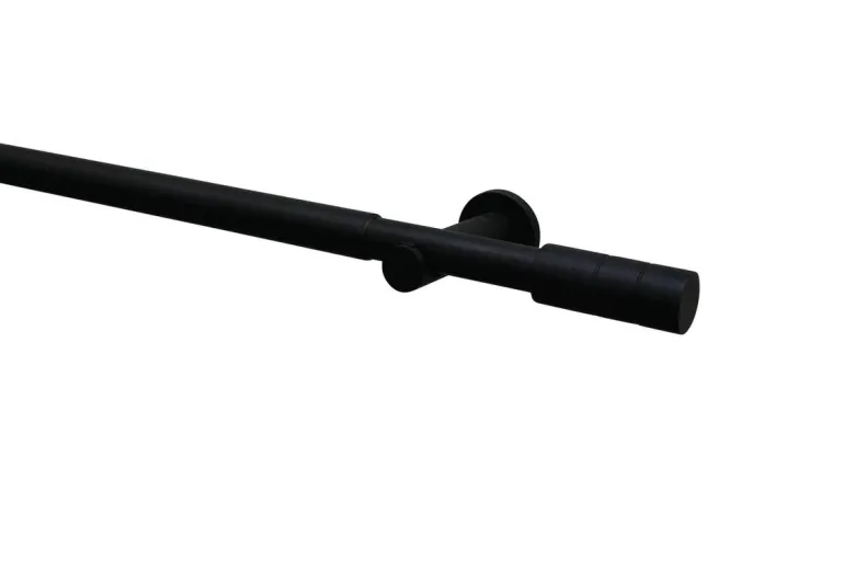 Boviva Stilgarnituren Zylinder mattschwarz Metall ausziehbar von ca. 190 bis 360 cm 1.0 Läufe