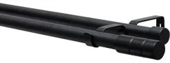 Boviva Stilgarnituren Zylinder mattschwarz Metall D: ca. 1,9 cm ausziehbar von ca. 190 bis 340 cm 2.0 Läufe