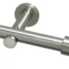 Boviva Stilgarnituren Zylinder Edelstahloptik Metall D: ca. 2,5 cm ausziehbar von ca. 190 bis 360 cm 1.0 Läufe