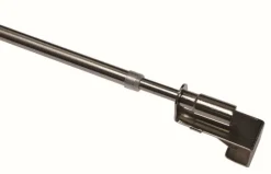 Boviva Vitragenstange Easy Edelstahloptik Metall ausziehbar von ca. 75 bis 125 cm 1.0 Läufe
