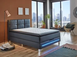 Boxbett Catania schwarz Liegefläche B/L: ca. 140x200 cm