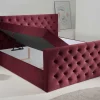 Boxbett Glow burgund Liegefläche B/L: ca. 160x200 cm