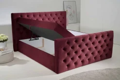 Boxbett Glow burgund Liegefläche B/L: ca. 160x200 cm