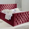 Boxbett Glow burgund Liegefläche B/L: ca. 180x200 cm