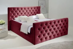 Boxbett Glow burgund Liegefläche B/L: ca. 180x200 cm