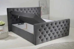 Boxbett Glow graubraun Liegefläche B/L: ca. 160x200 cm