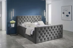 Boxbett Glow graubraun Liegefläche B/L: ca. 160x200 cm