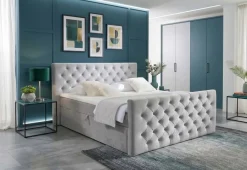 Boxbett Glow grau Liegefläche B/L: ca. 160x200 cm