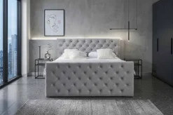 Boxbett Glow grau Liegefläche B/L: ca. 160x200 cm