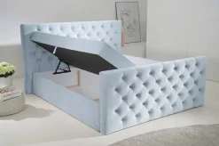 Boxbett Glow hellblau Liegefläche B/L: ca. 160x200 cm