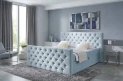 Boxbett Glow hellblau Liegefläche B/L: ca. 160x200 cm