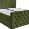 Boxbett Glow olive Liegefläche B/L: ca. 180x200 cm