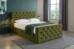 Boxbett Glow olive Liegefläche B/L: ca. 140x200 cm