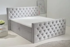 Boxbett Glow Silbergrau Liegefläche B/L: ca. 180x200 cm
