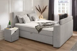 Boxbett grau Liegefläche B/L: ca. 180x200 cm
