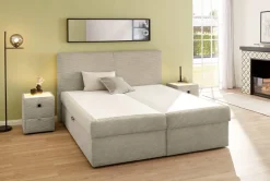 Boxbett Greige Liegefläche B/L: ca. 180x200 cm