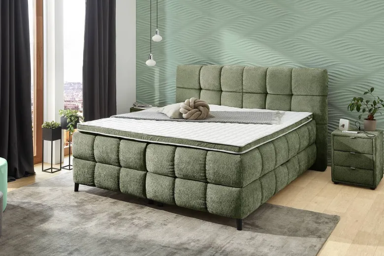 Boxbett grün Liegefläche B/L: ca. 180x200 cm